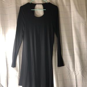 Black shift dress